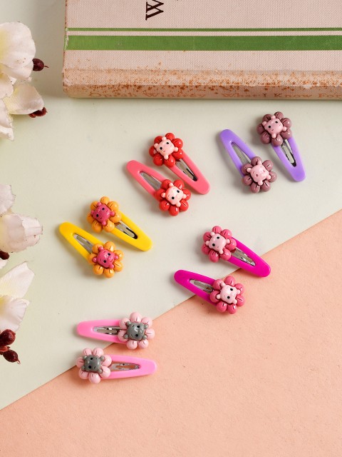

Silvermerc Designs Girls Set of 10 Tic Tac Hair Clip, Pink