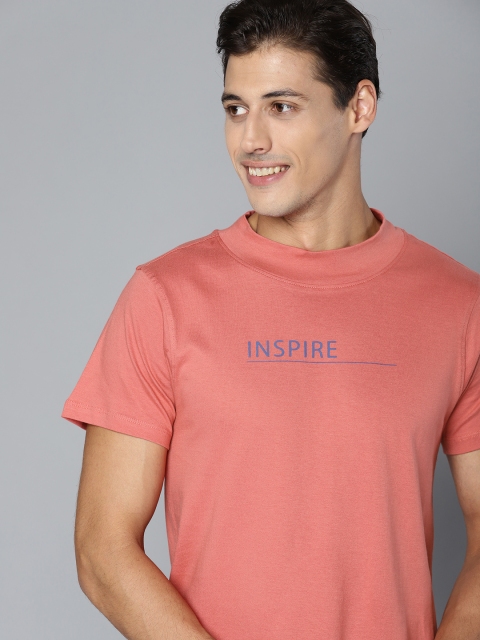 

Mast & Harbour Men Pink Cotton T-shirt