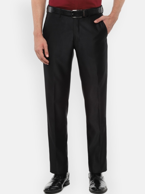 

Louis Philippe Men Black Slim Fit Formal Trousers