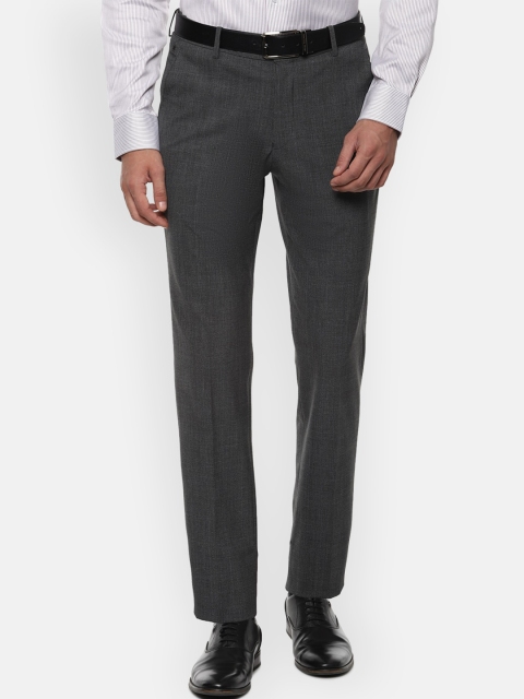 

Louis Philippe Men Grey Slim Fit Formal Trousers