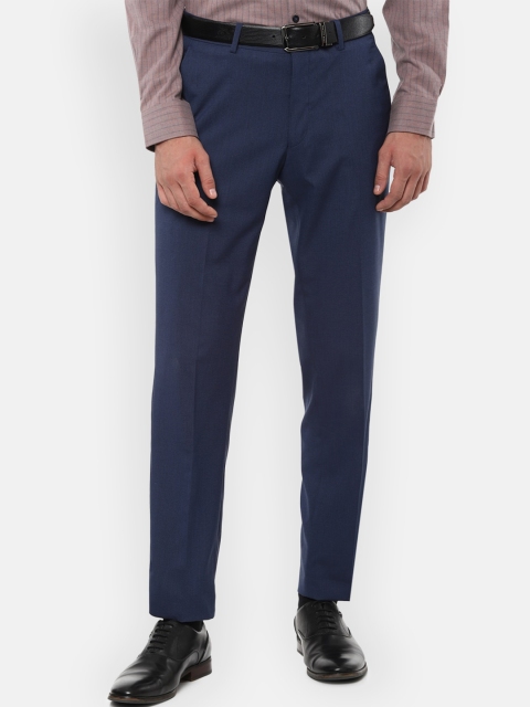 

Louis Philippe Men Navy Blue Formal Trousers