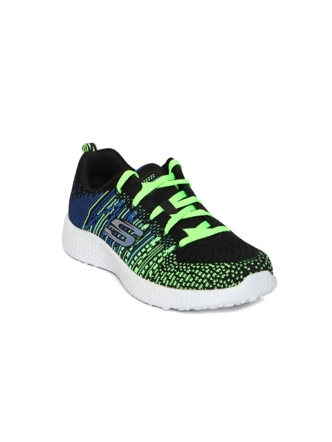 

Skechers Boys Navy Blue & Fluorescent Green Woven Shoes