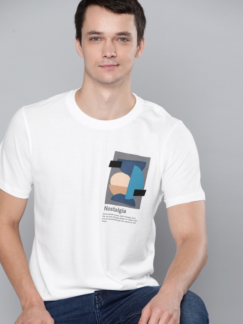 

Mast Harbour Men White Pure Cotton Printed Pure Cotton T-shirt