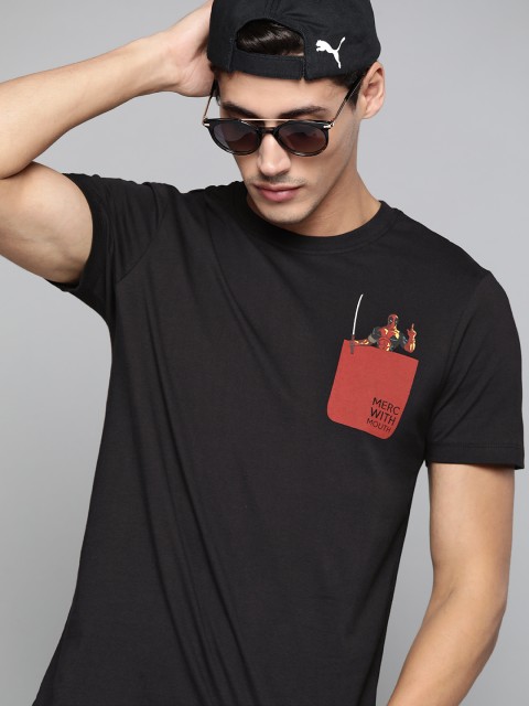 

Kook N Keech Marvel Men Black T-shirt