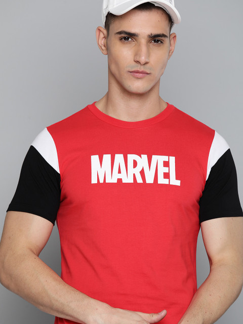 

Kook N Keech Marvel Men Red Pure Cotton Printed T-shirt