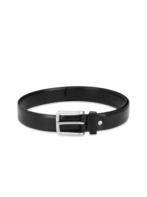

RICHARD PARKER by Pantaloons Men Black Solid Leather Belt