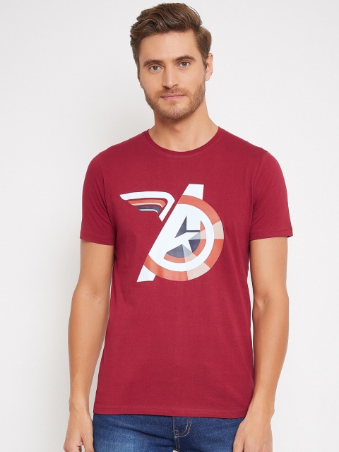 

Marvel Avengers Men Maroon Avengers Printed T-shirt