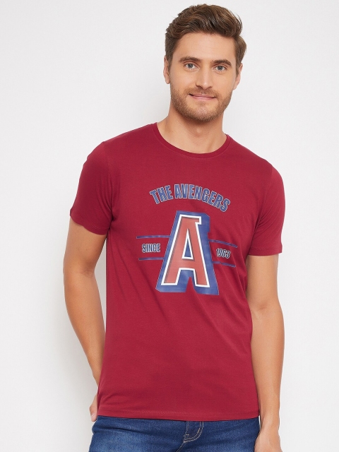 

Marvel Avengers Men Maroon T-shirt