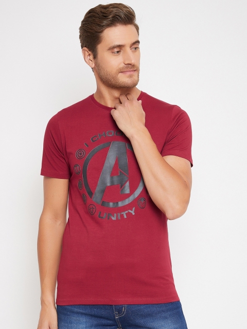 

Marvel Avengers Men Maroon Avengers Printed T-shirt