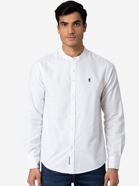 

Red Tape Men Solid White Casual Shirt