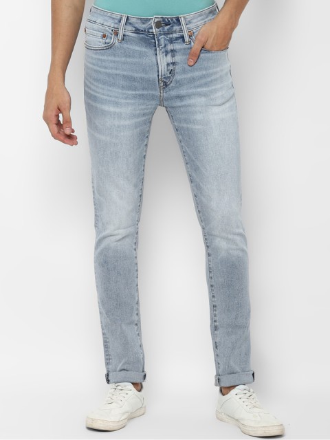 

AMERICAN EAGLE OUTFITTERS Men Blue Skinny Fit Heavy Fade Jeans