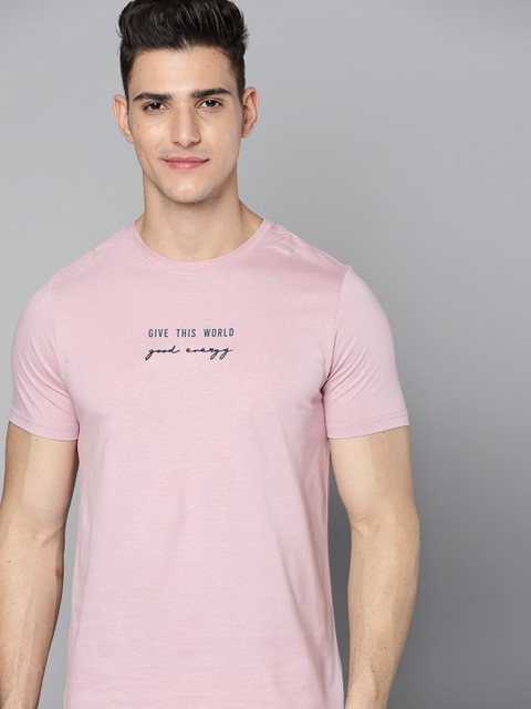 

M&H Our Water Men Mauve Printed Sustainable T-shirt