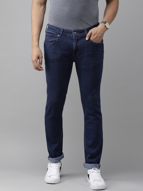 

French Connection Men Navy Blue Skinny Fit Stretchable Jeans