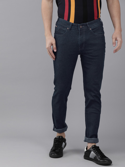 

French Connection Men Blue Slim Taper Fit Stretchable Jeans