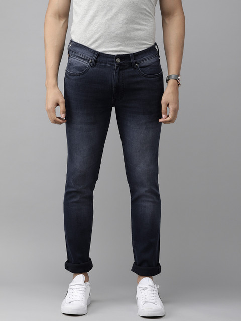 

French Connection Men Blue Skinny Fit Light Fade Stretchable Jeans