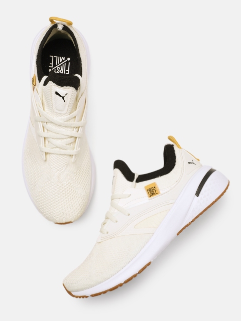 

PUMA x FIRST MILE Women Cream-Coloured Forever XT Utility Training Shoes