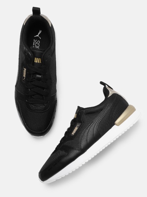

Puma Women Black R78 Metallic Pop Sneakers