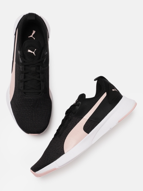 

Puma Women Black & Pink Flyer Running Shoes