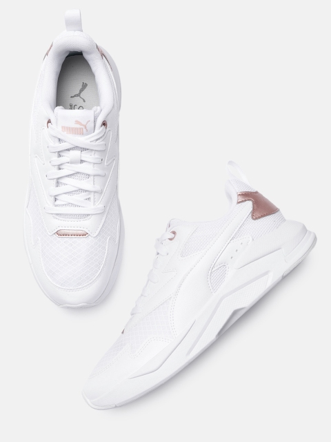 

Puma Women White X-Ray Lite Metallic Pop Textured Trainers