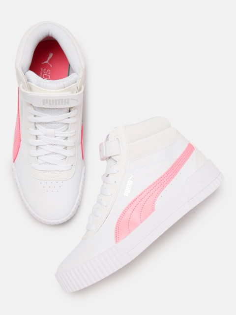 

Puma Women White Carina Mid Trainers