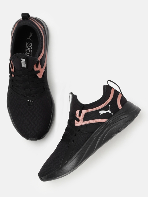 

Puma Women Black Softride Sophia Q4 Shine Running Shoes
