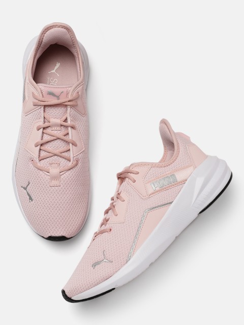 

Puma Women Pink Solid Platinum Shimmer Training Shoes