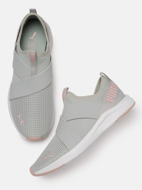 

Puma Women Grey Prowl Slip On Training Shoes