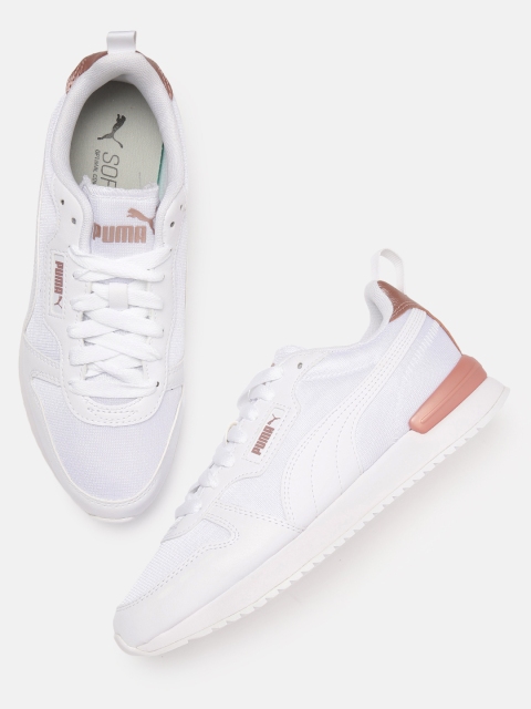 

Puma Women White R78 Metallic Pop Sneakers