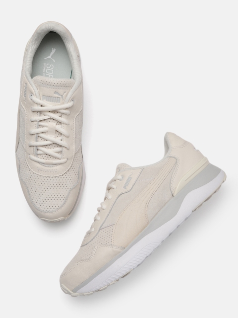 

Puma Women Cream-Coloured R78 Voyage Premium Sneakers