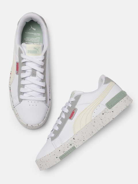 

Puma Women White Jada Better Leather Sneakers