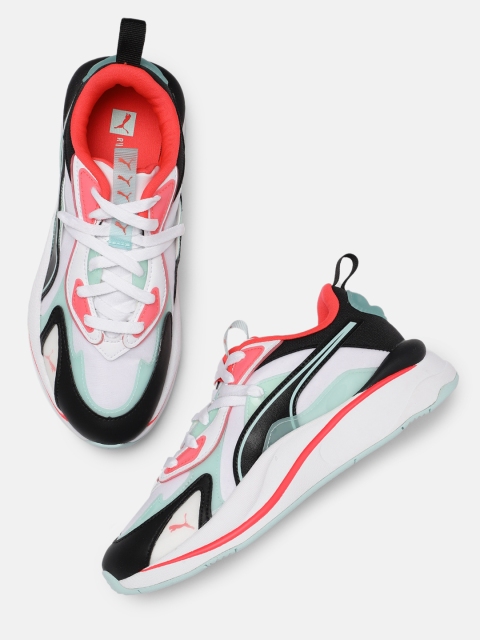 

Puma Women White & Black Colourblocked RS-Curve City Lights Trainers Sneakers