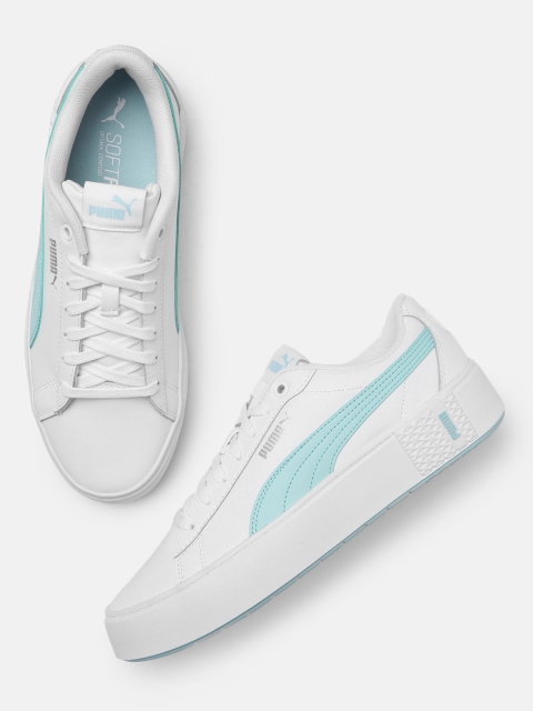

Puma Women White Smash Platform v2 L Sneakers
