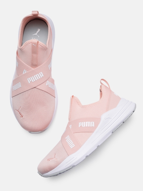 

Puma Women Pink Wired Run Slip-On Sneakers