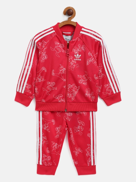 

ADIDAS Originals Kids Red & White Disney Mickey and Friends SST Printed Tracksuit