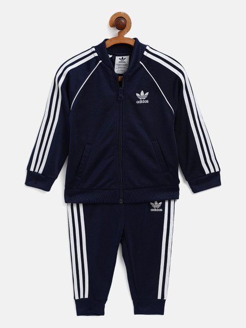 

ADIDAS Originals Kids Navy Blue SST Primeblue Solid Tracksuit