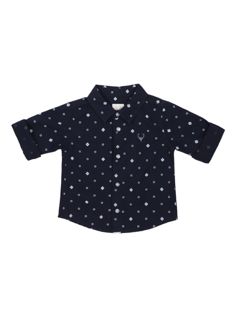 

Allen Solly Junior Boys Navy Blue Printed Casual Shirt