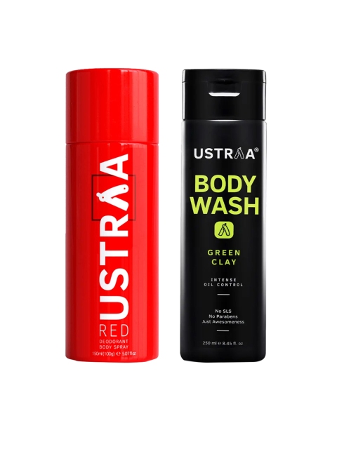 

Ustraa Men Intense Oil Control Body Wash & Red Deodorant Body Spray