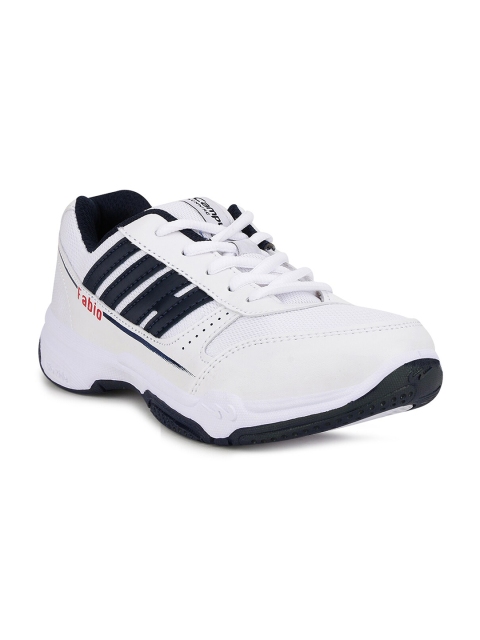 

Campus Kids White & Navy Blue Running Non-Marking Shoes