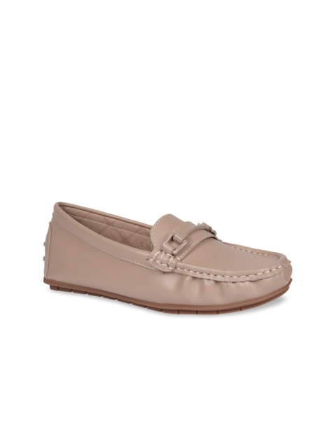 

HEATWAVE Women Beige PU Driving Shoes