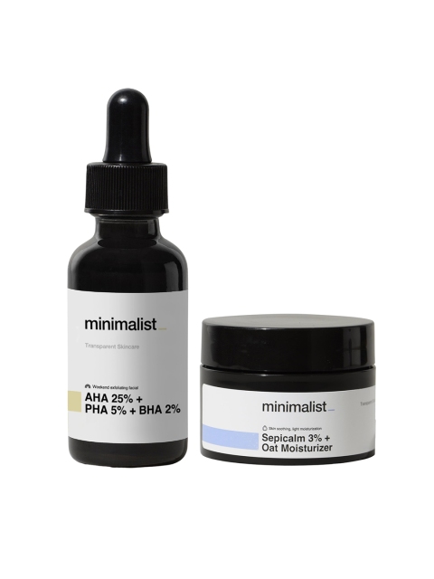 

Minimalist Weekend At Home Facial Exfoliation Kit - Smooth & Glowing Skin, Black