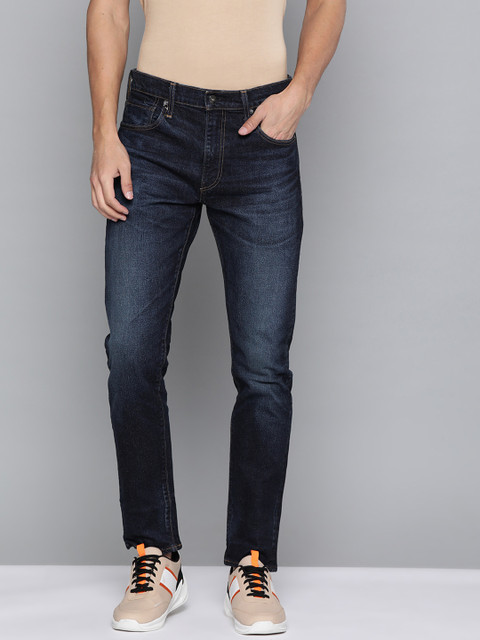 

Levis Men Navy Blue 511 Slim Tapered Fit Light Fade Stretchable Jeans