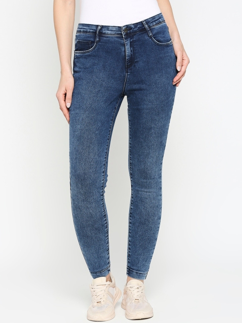 

Kraus Jeans Women Blue Skinny Fit Heavy Fade Jeans