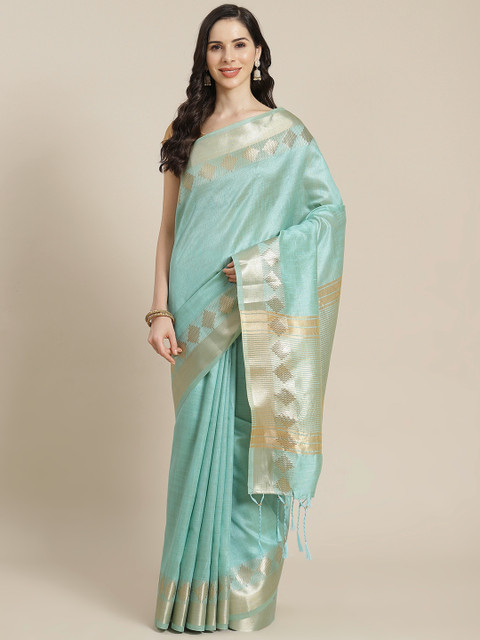 

Libas Blue Woven Design Saree