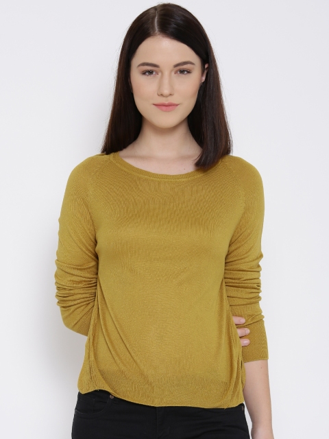 

Vero Moda Mustard Yellow High-Low Top
