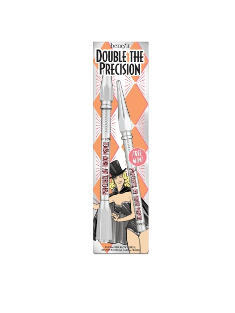 

Benefit Cosmetics Set of 2 Double The Precision Eye Brow Pencil - Cool Soft Black 6