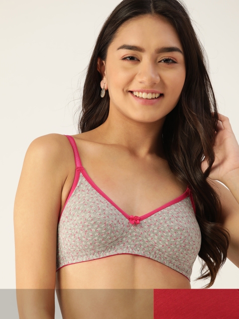 

DressBerry Pack of 2 T-shirt Bras, Grey