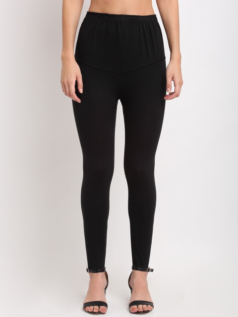 

NEUDIS Women Black Solid Ankle-Length Leggings
