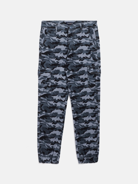 

Crimsoune Club Boys Grey Camouflage Printed Joggers