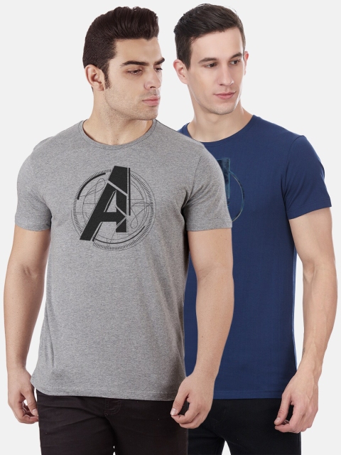 

Free Authority Men Pack of 2 Avengers Printed T-shirts, Grey
