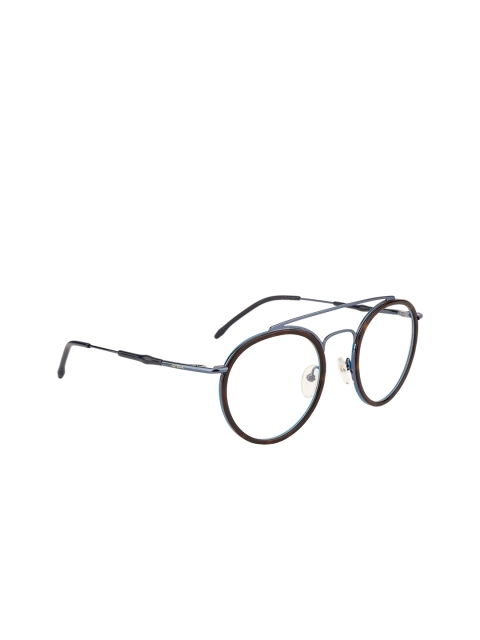 

Ted Smith Unisex Blue & Brown Full Rim Round Frames